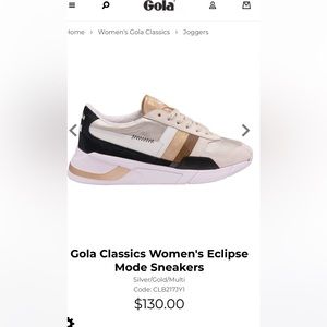Gola Classics Metallic Leather Eclipse Mode Sneakers